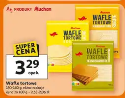 Auchan Wafle tortowe okrągłe Auchan oferta