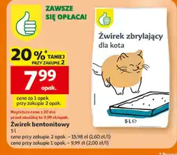 Auchan Żwirek dla kota Podniesiony Kciuk oferta
