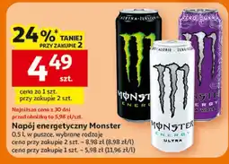 Auchan Napój energetyczny violet Monster Energy Ultra oferta