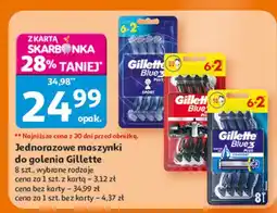 Auchan Maszynki do golenia Gillette Blue 3 Red oferta