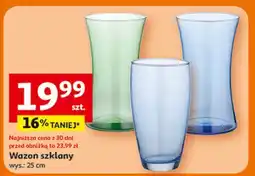 Auchan Wazon szklany 25 cm oferta