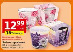 Auchan Świeca zapachowa w szkle lawenda oferta