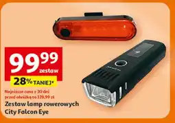 Auchan Zestaw lamp rowerowych eye worms fbs0021 Falcon oferta