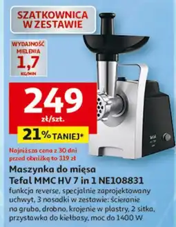 Auchan Maszynka do mięsa ne108831 Tefal oferta