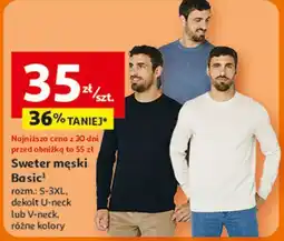 Auchan Sweter męski basic Inextenso By Auchan oferta