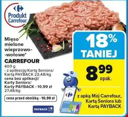 Carrefour Mięso mielone wieprzowo-wołowe Carrefour oferta