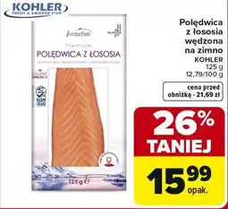 Carrefour Polędwica z łososia wędzona na zimno Kohler oferta