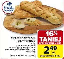 Carrefour Bagietka czosnkowa Carrefour oferta