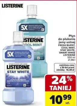Carrefour Płyn do płukania jamy ustnej LISTERINE oferta