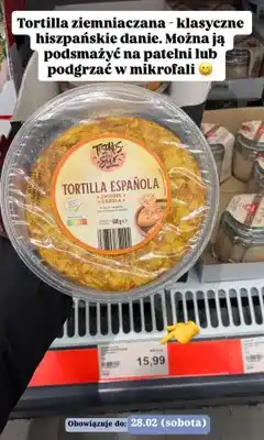 ALDI Tortilla ziemniaczana española oferta