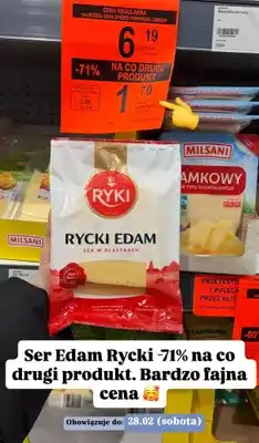 ALDI Ser Edam w plastrach oferta