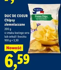 Lidl Chipsy ziemniaczane o smaku koziego sera oferta