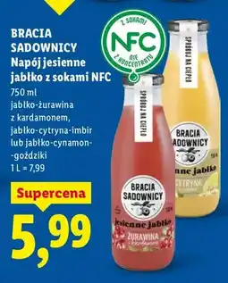 Lidl Napój jesienne jabłko z sokami NFC jabłko-żurawina z kardamonem oferta