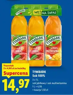 Lidl Sok 100% sok jabłkowy i multiwitamina 3-pak oferta