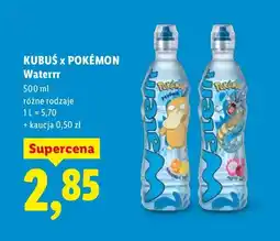 Lidl Woda Waterrr różne rodzaje oferta