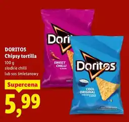 Lidl Chipsy tortilla słodkie chilli oferta
