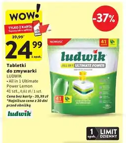 Intermarche Tabletki do zmywarki All in 1 Ultimate Power Lemon oferta