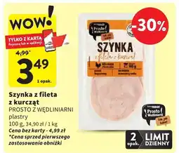 Intermarche Szynka z fileta z kurczą plastry oferta