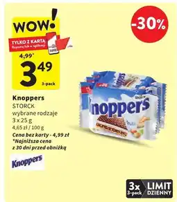Intermarche Wafel Knoppers wybrane rodzaje oferta