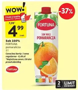 Intermarche Sok 100% pomarańcza oferta