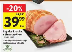 Intermarche Szynka krucha z tłuszczkiem oferta