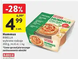 Intermarche Hummus wybrane rodzaje oferta