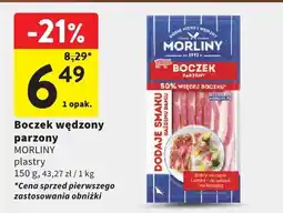 Intermarche Boczek wędzony parzony oferta