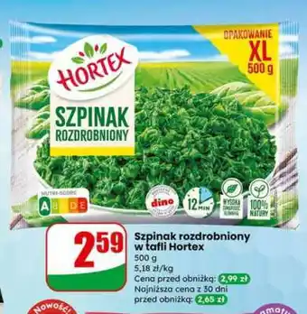 Dino Szpinak rozdrobniony w tafli Hortex oferta