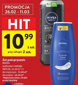 Intermarche NIVEA żel pod prysznic oferta