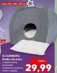 Kaufland K-CARINURA Budka dla kota z wyjmowaną poduszką, możliwość złożenia oferta