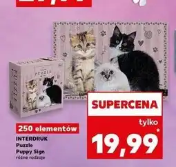 Kaufland Puzzle Puppy Sign oferta