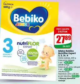 Dino Mleko Bebiko Nutriflor Expert 2, 3, 3r, 4 oferta