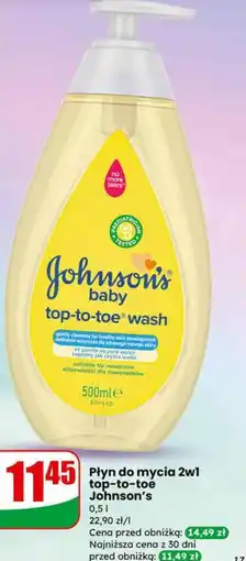 Dino Płyn do mycia 2w1 top-to-toe Johnson's oferta