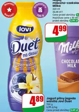 Dino Jogurt pitny jagoda wanilia Jovi Duet oferta