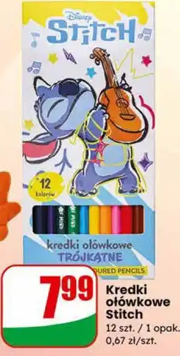 Dino Kredki ołówkowe Stitch 12 szt oferta