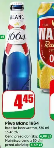 Dino Piwo Blanc 1664 butelka bezzwrotna oferta