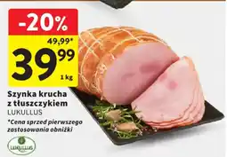 Intermarche Lukullus Szynka krucha z tłuszczykiem oferta
