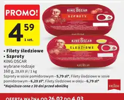 Intermarche King Oscar Szproty / Filety oferta