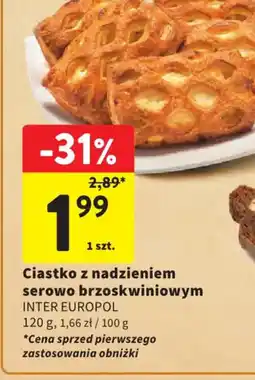 Intermarche Ciastko z nadzieniem serowo brzoskwiniowym oferta