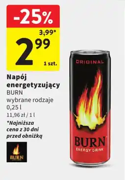 Intermarche Burn napój energetyzujący oferta