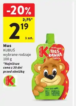 Intermarche Kubuś Mus oferta