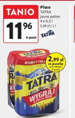 Intermarche Piwo Tatra jasne pełne oferta