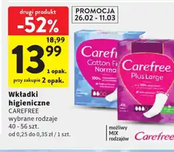 Intermarche Carefree wkładki higieniczne oferta