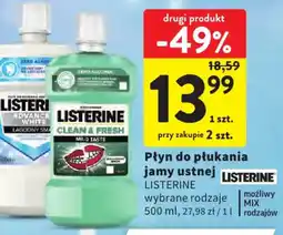 Intermarche Listerine płyn do płukania oferta