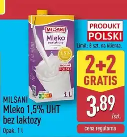 ALDI Mleko 1,5% UHT bez laktozy oferta