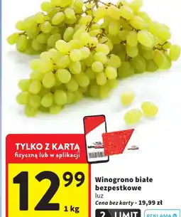 Intermarche Winogrono białe bezpestkowe oferta