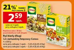 Auchan Ryż naturalny brązowy pełnoziarnisty Cenos oferta