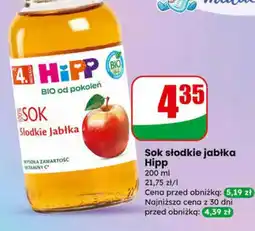 Dino Sok słodkie jabłka Hipp oferta