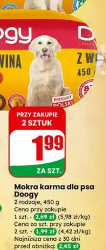 Dino Mokra karma dla psa Doogy oferta