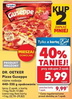 Kaufland Dr. Oetker Pizza Guseppe różne rodzaje oferta